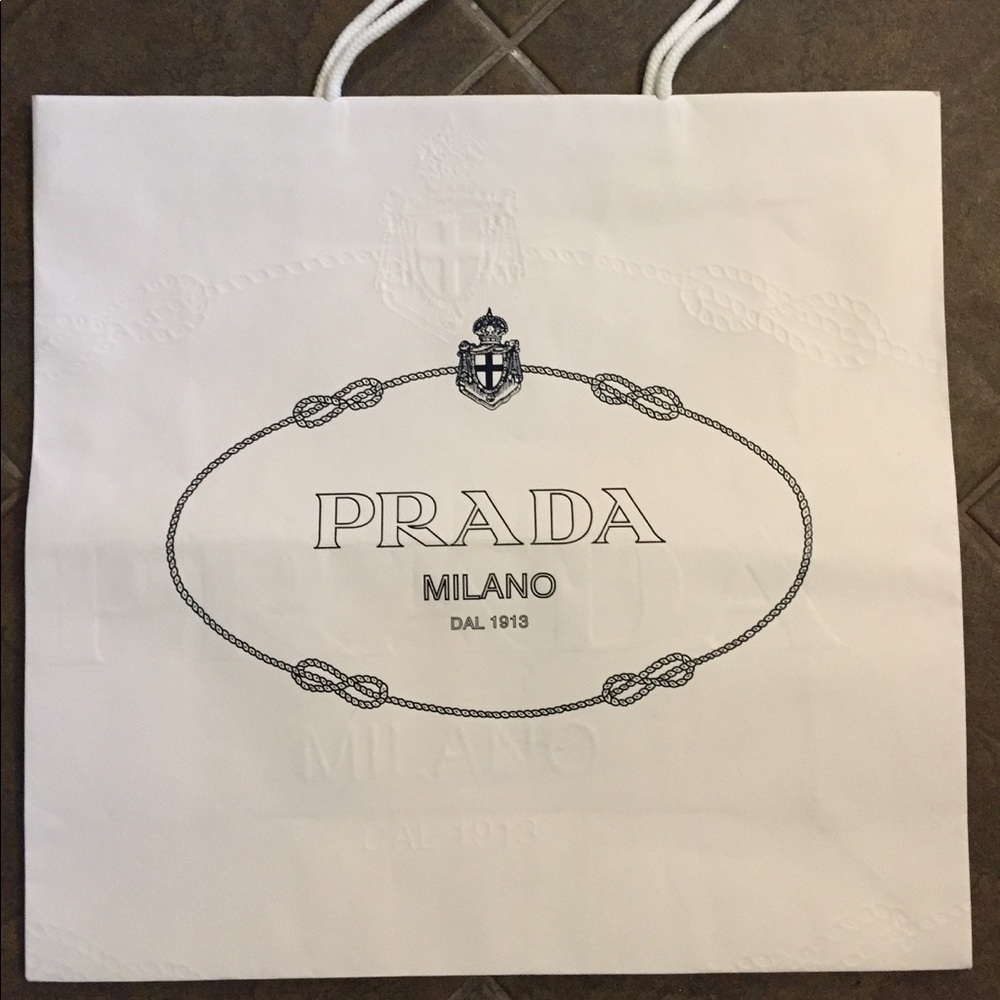 Authentic Prada Shopping Bag