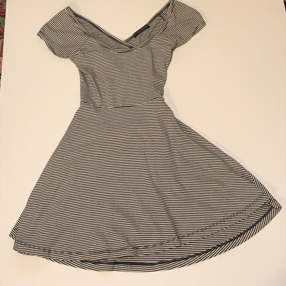 Navy and cream striped brandy Melville dress