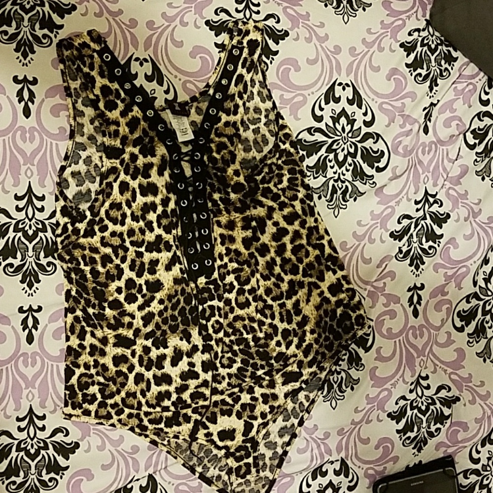 Animal print bodysuit