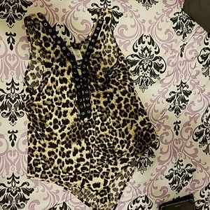 Animal print bodysuit