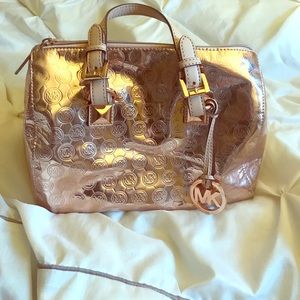Rose gold authentic Michael kors purse