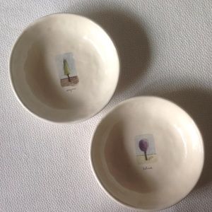Rae Dunn Tea Garden Bowls - Rare Discontinued HTF