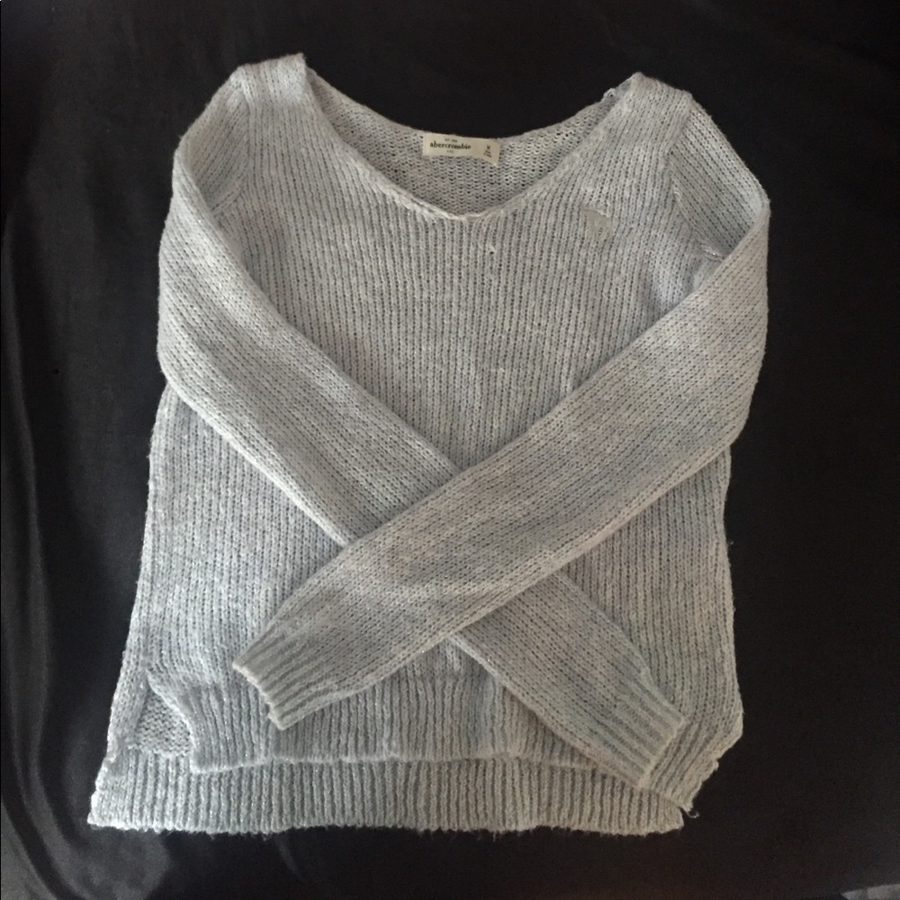 Light grey Abercrombie sweater