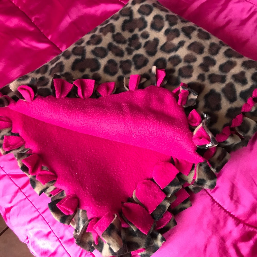 *SOLD* Double-sided Cheetah Blanket