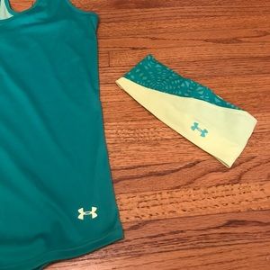 Under Armour Tops - M Under Armour Tank and headband Under Armour Tops - M Under Armour Tank and headband