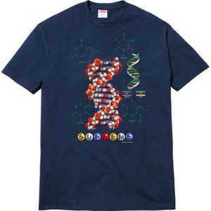 Supreme "DNA" T-Shirt Navy