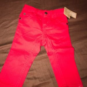 Red jeans
