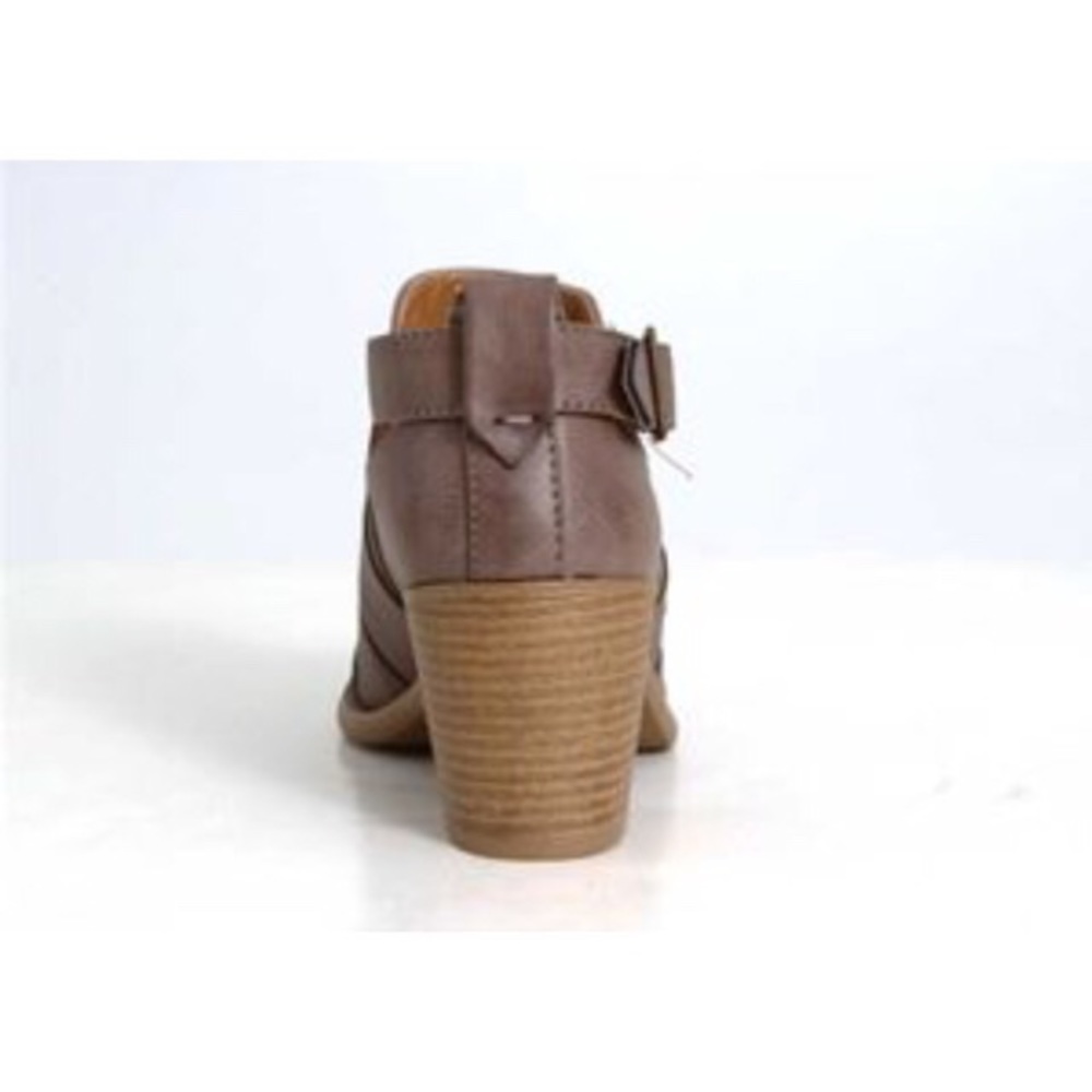Taupe Strapped Cutout Bootie - Picture 6 of 6