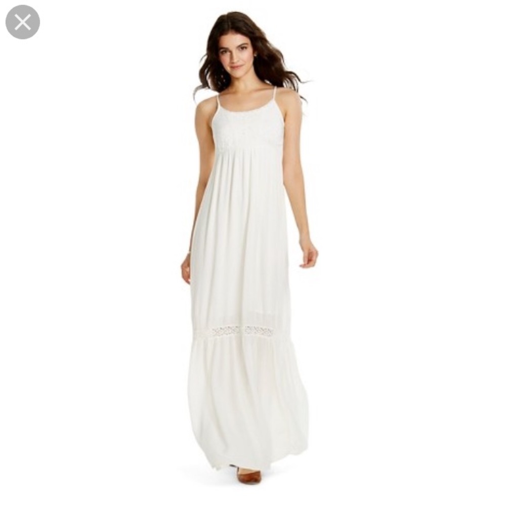 Mossimo White Lace Maxi Dress