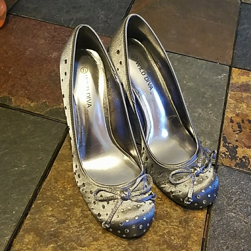 Silver heels