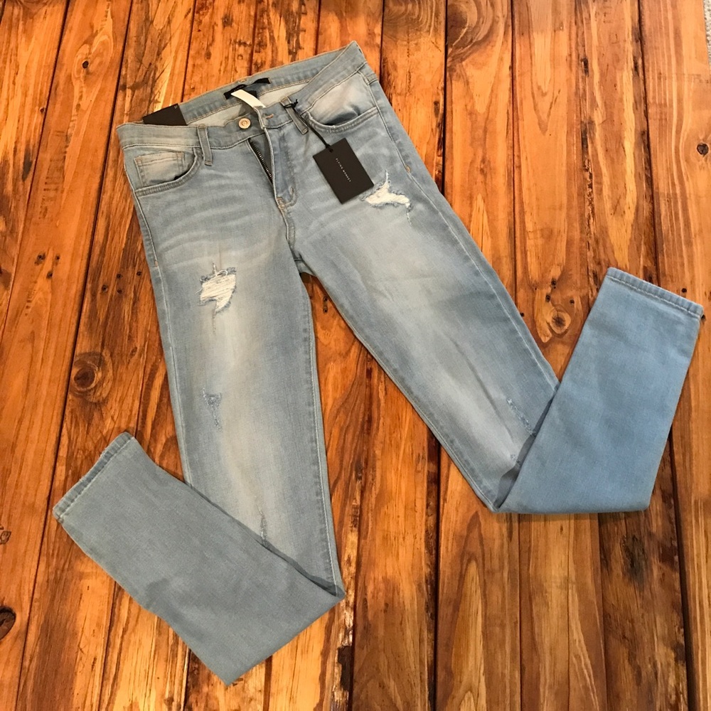 Flying monkey skinny jeans