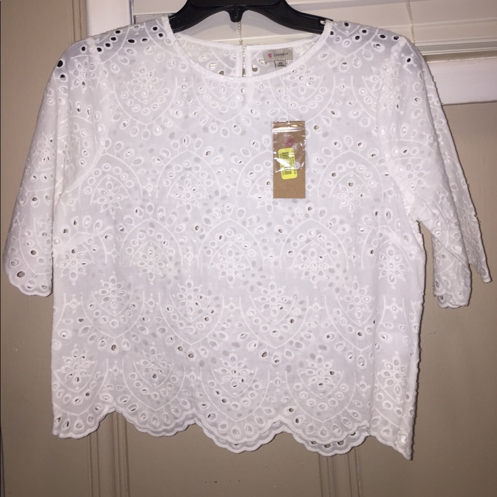 White lace top