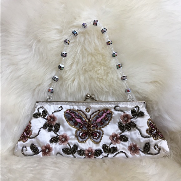 Vintage Handbags - VINTAGE 3-Way Butterfly Clutch