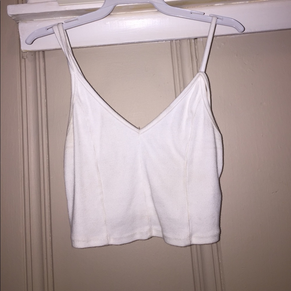 White crop top