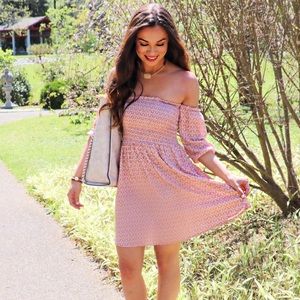 Pink Strapless Dress