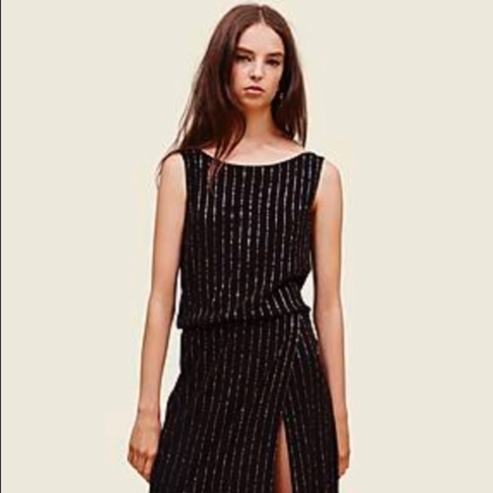 MARC JACOBS Glitter Pinstripe Dress