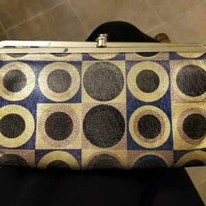 Hobo Wallet Metallic Geometric