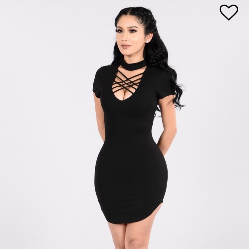 Black fashion nova dress