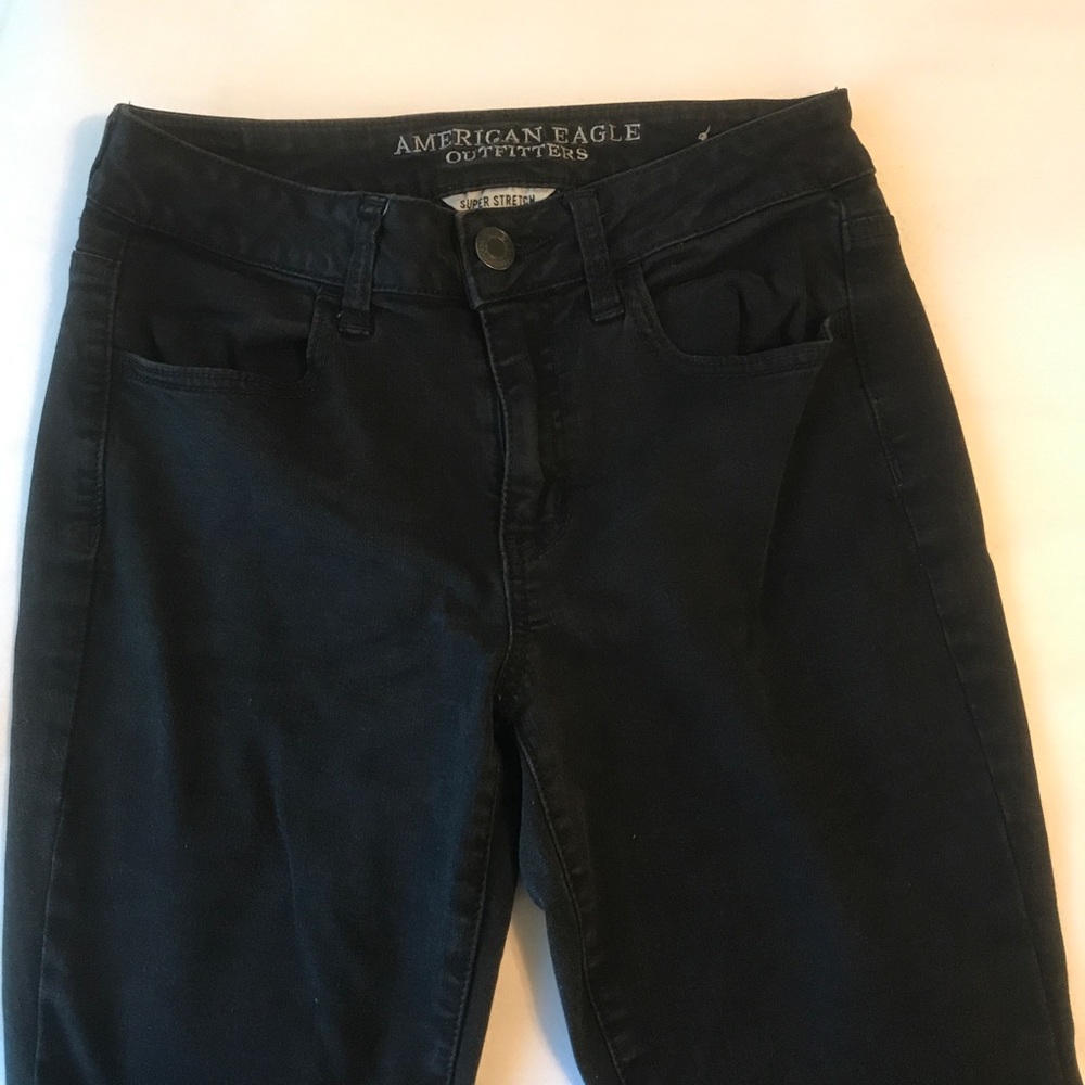 American Eagle Black High Rise Jegging
