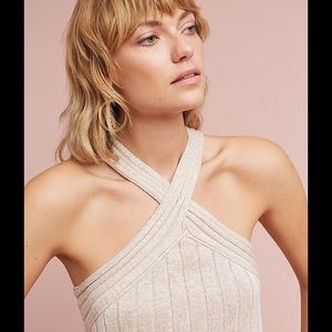 Anthropologie (Moth) Meeka metallicthread halter