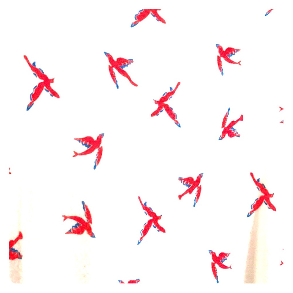 SALE!!! Red and Blue Bird shirt