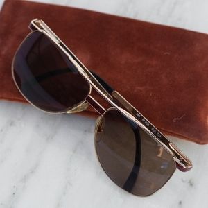 Original 80s Chic Missoni Glasses | Burgundy Gold