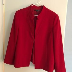 Red suit jacket
