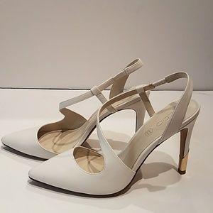 Aldo Gold Plated Heel Slingbacks
