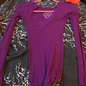 V neck long sleeve