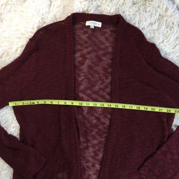 Umgee + Vintage Inspired Lace Cardigan in Wine - Picture 5 of 6