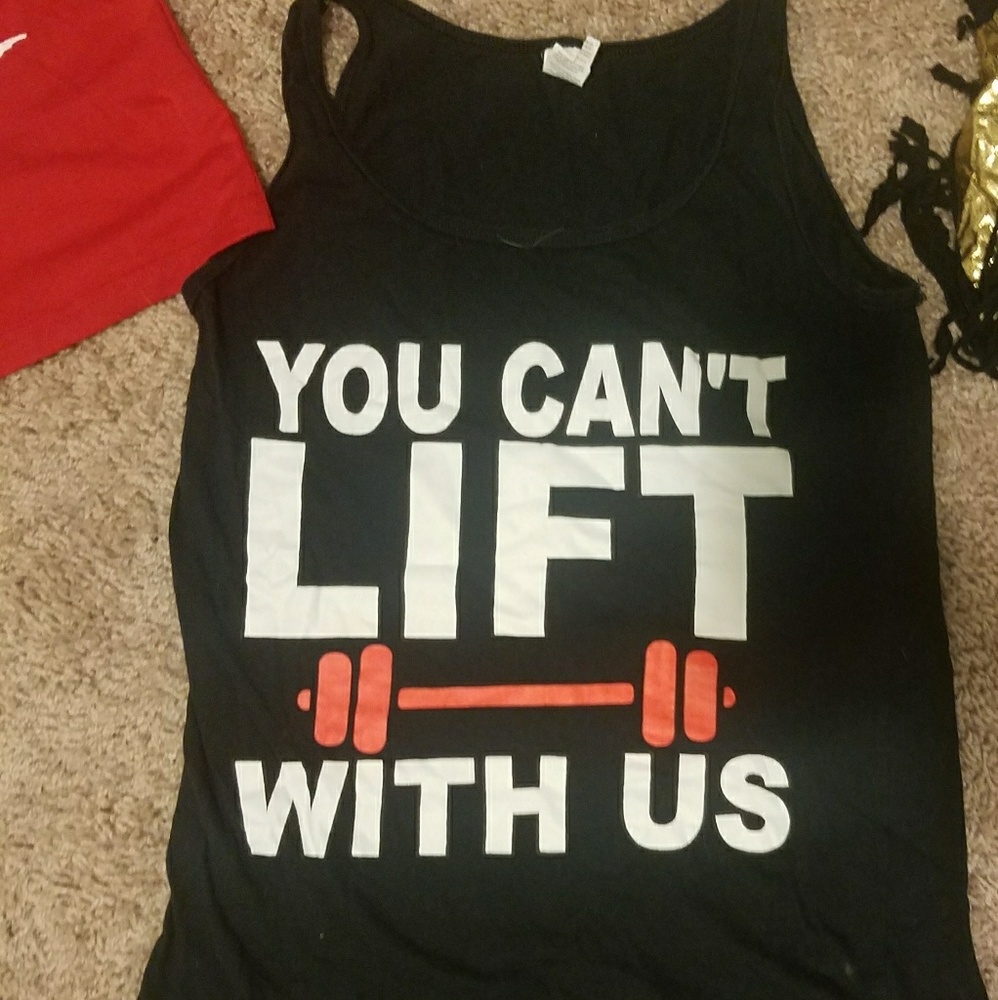 **SOLD** Black You Can't Lift With Us Tank