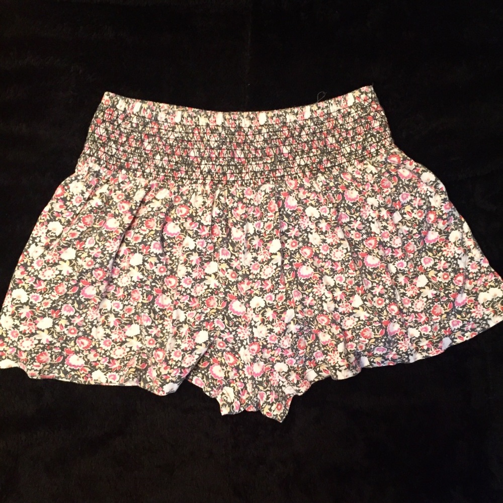 American Eagle Floral Romper Stretch Shorts