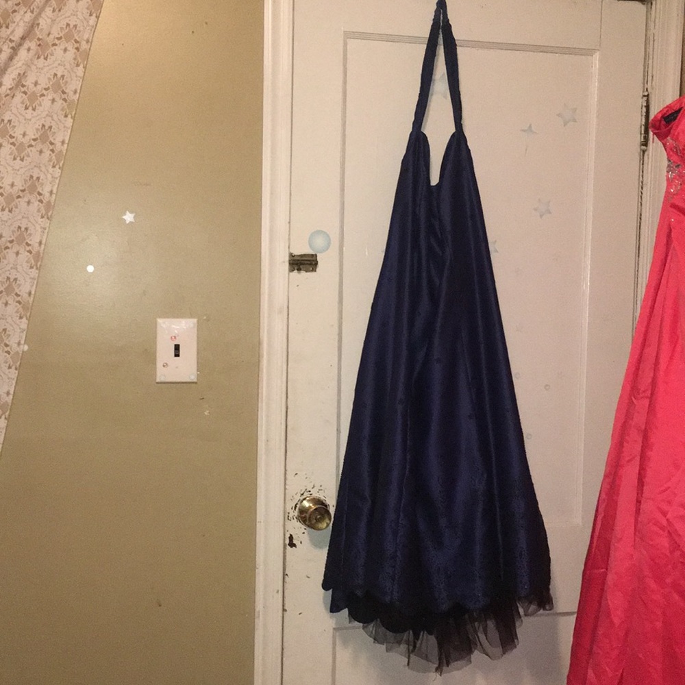 Navy blue prom dress