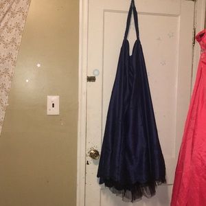 Navy blue prom dress