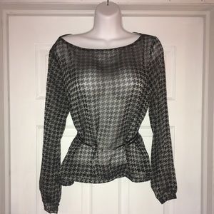 NY&Co Sheer Houndstooth