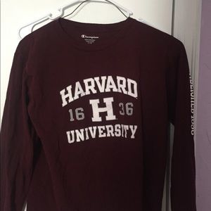 Harvard long sleeve champion shirt