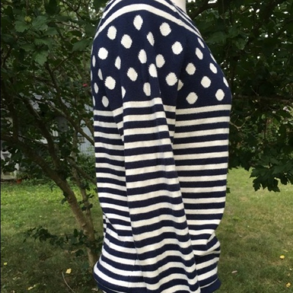 ❤️Sparrow Anthro striped and polka dots, lg sleeve - Picture 3 of 7