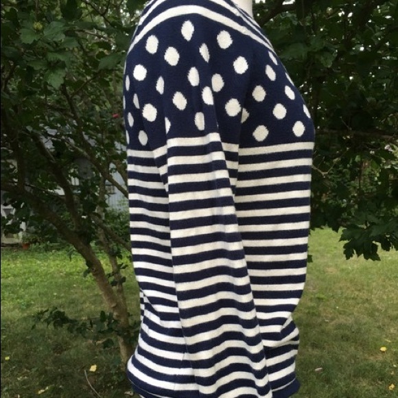 ❤️Sparrow Anthro striped and polka dots, lg sleeve - Picture 3 of 7