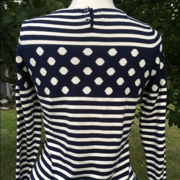 ❤️Sparrow Anthro striped and polka dots, lg sleeve - Picture 4 of 7