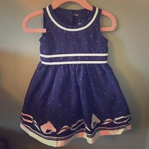 Janie and Jack RIDING LESSON Horse Border Dress