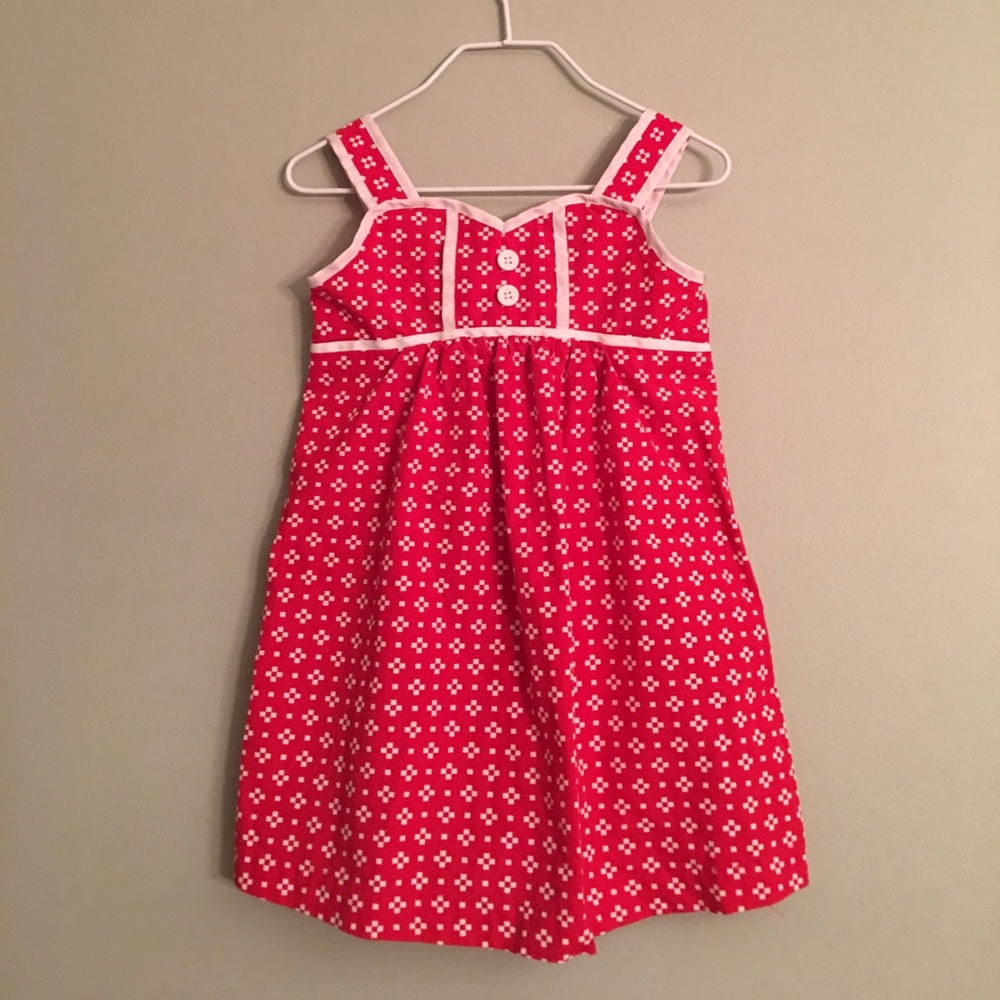 Red and white Hanna Andersson dress