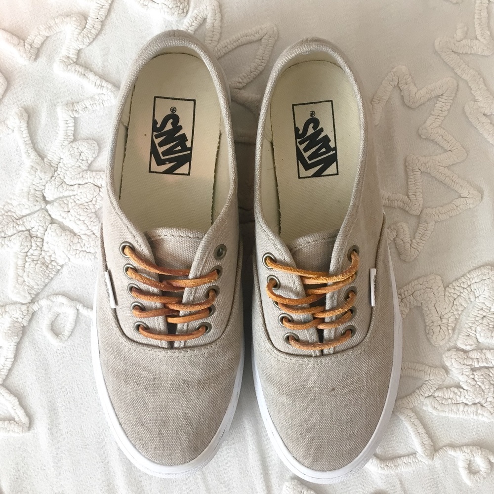 Women's Vans shoes (tan) size 8