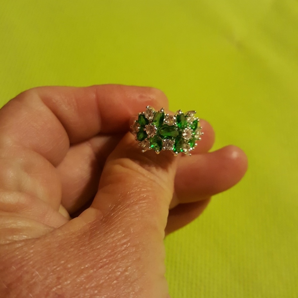 High end Cz an Emerald
