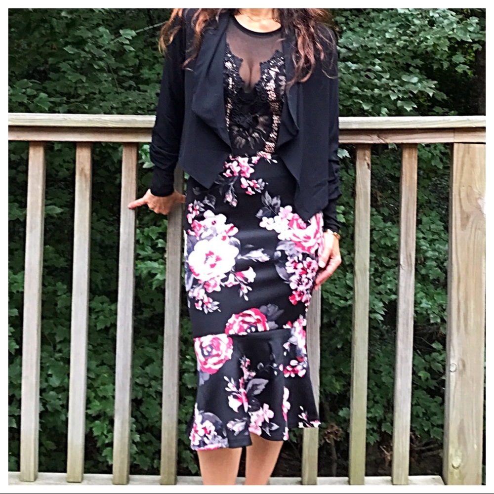 ✨LAST ONE SALE✨Black draped jacket - Picture 2 of 7