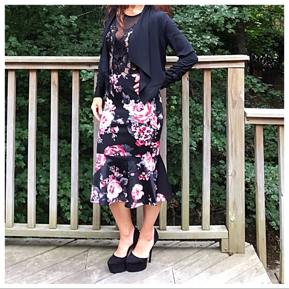 ✨LAST ONE SALE✨Black draped jacket - Picture 3 of 7