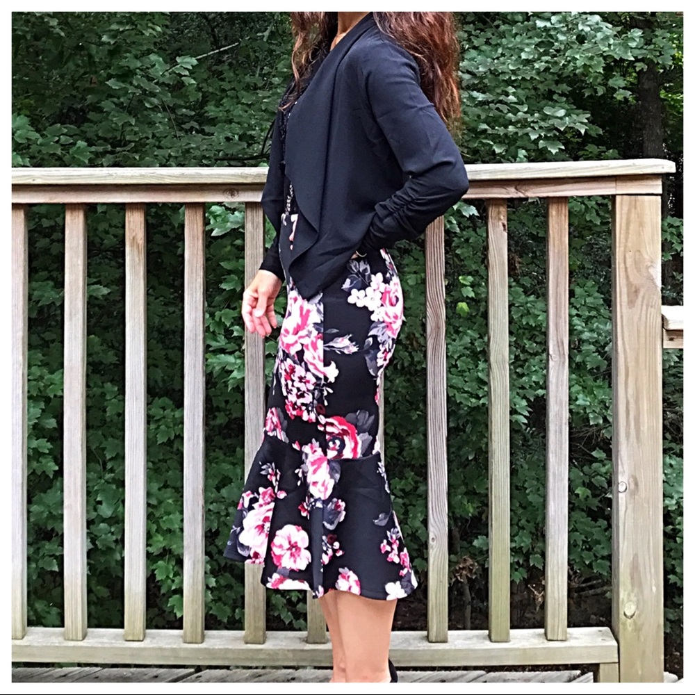 ✨LAST ONE SALE✨Black draped jacket - Picture 4 of 7