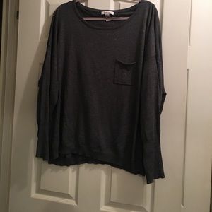 Grey pocket sweater