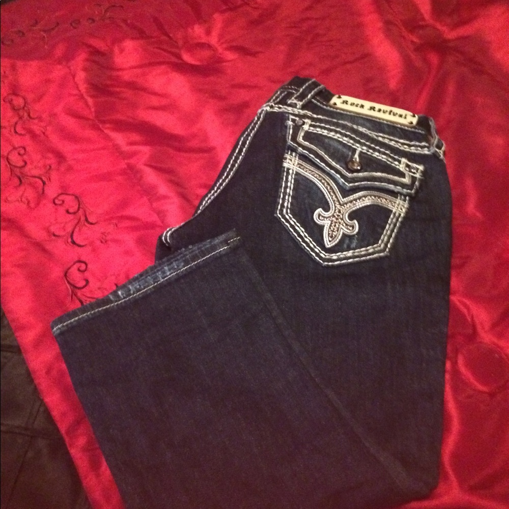 Rock Revival Clover Capri - Picture 2 of 5