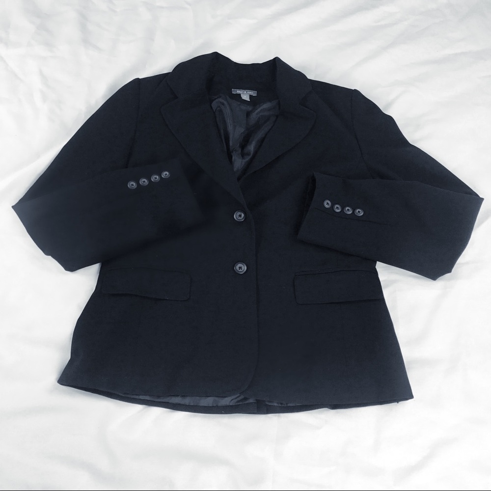 Apt 9 Black 2 Button Down Blazer size 10