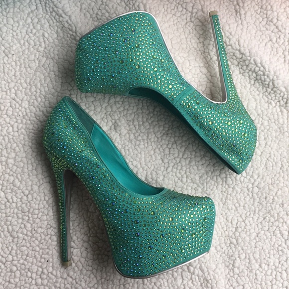 ALBA rhinestone heels - Picture 2 of 5